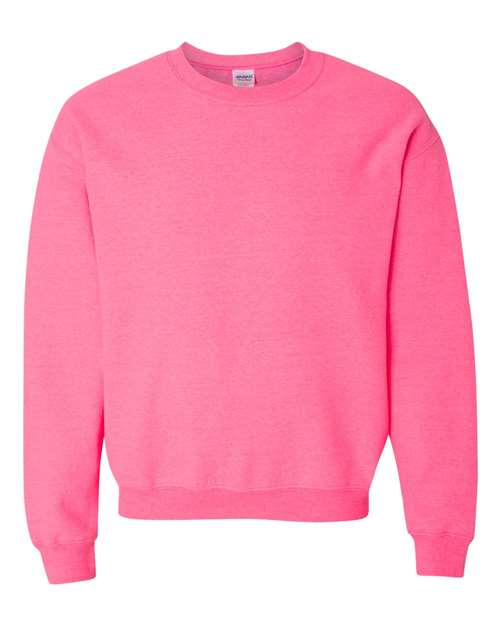 Saftey Pink Gildan Heavy  Crewneck Sweatshirt