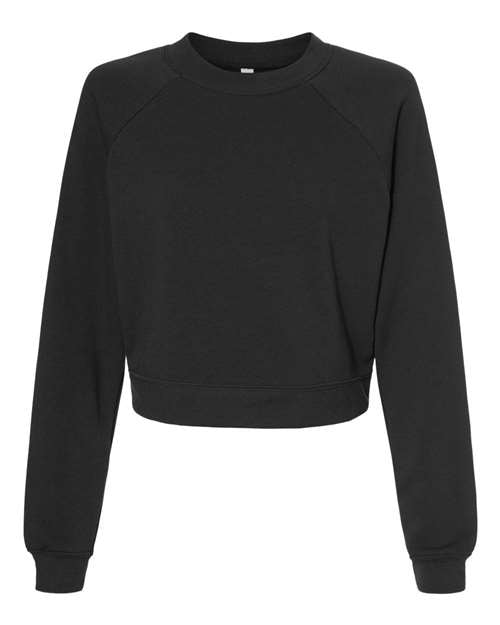 Dark Grey BELLA + CANVAS - Women's Raglan Pullover Fleece - 7505
