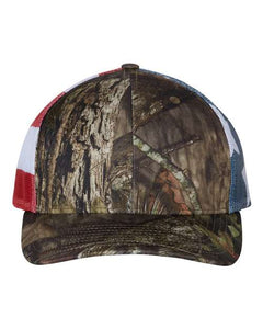 Richardson - Five-Panel Printed Trucker Cap pfp