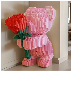 Romantic Rose Bear Building Set
