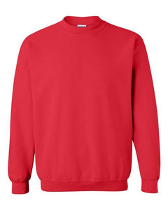 red Gildan Heavy  Crewneck Sweatshirt