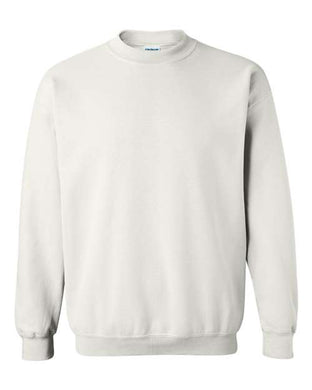 White Gildan Heavy  Crewneck Sweatshirt