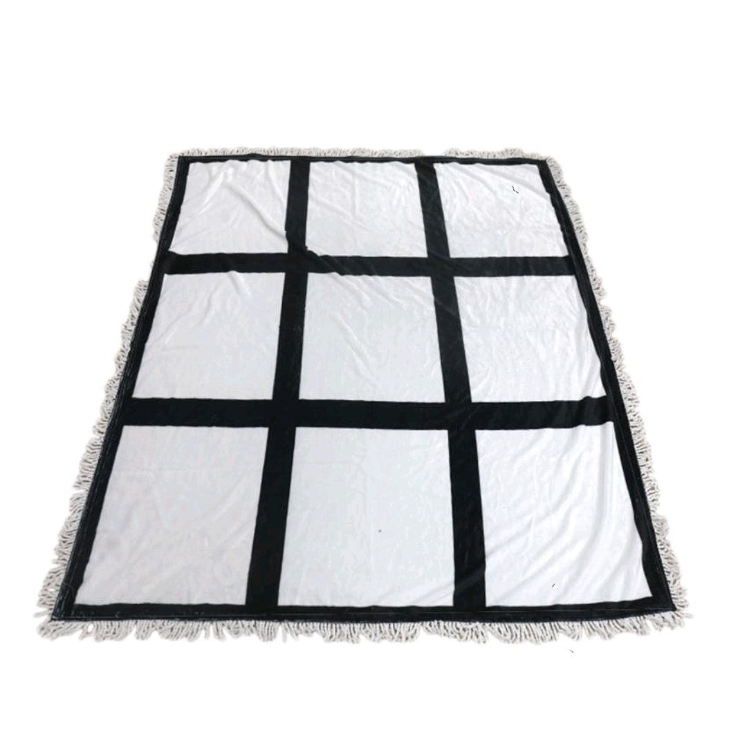 9 Panel Blank Blanket Sublimation Blankets with Tassel for USA Warehouse -  China Sublimation Blankets and Blank Blanket Sublimation price