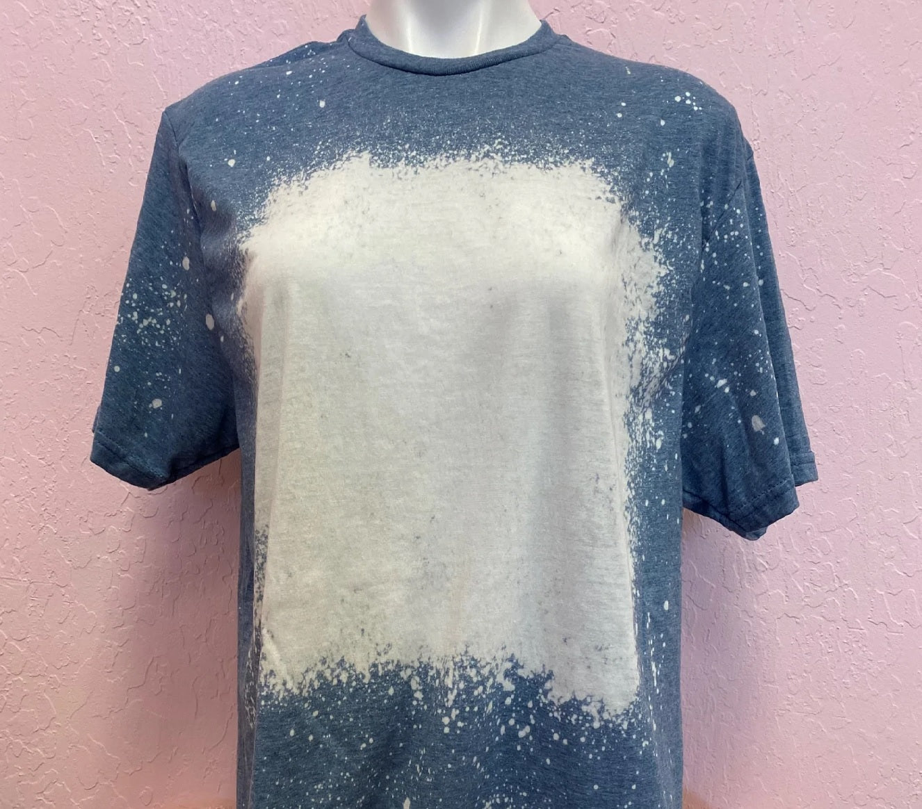 INDIGO SUBLIMATION BLEACHED T-SHIRT