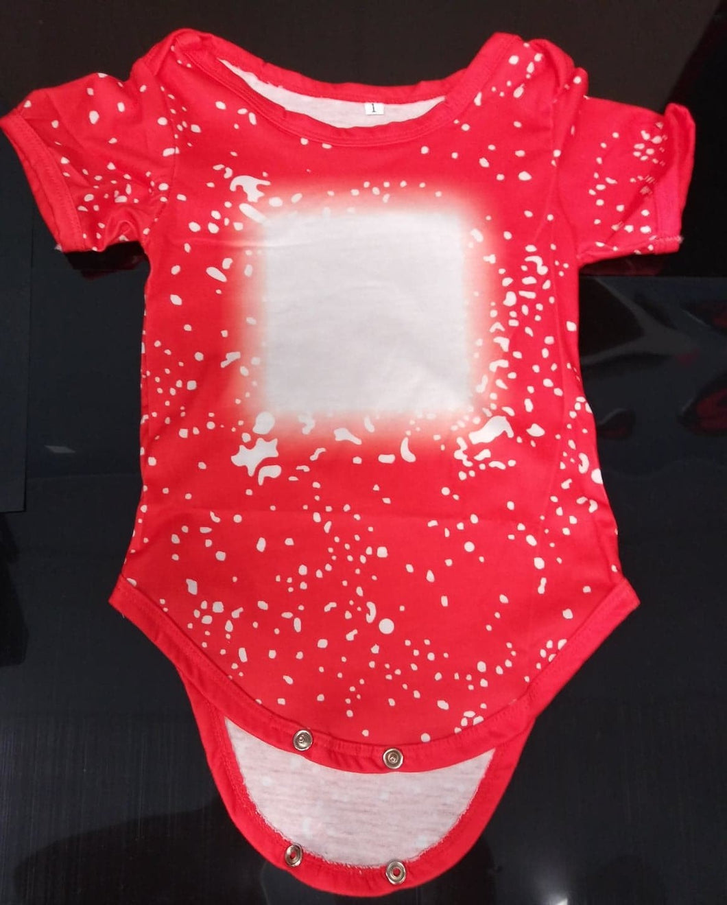 RED SUBLIMATION BLEACHED ONSIES