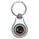 Load image into Gallery viewer, Silver Sublimatable Keychain with White Insert