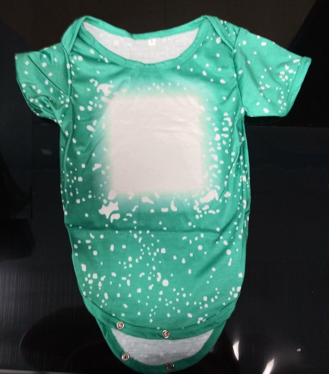 GREEN SUBLIMATION BLEACHED ONSIES