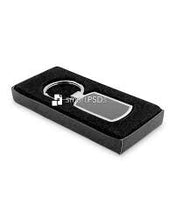 Load image into Gallery viewer, Silver Sublimatable Keychain with White Insert