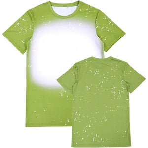 LIME GREEN SUBLIMATION BLEACHED T-SHIRT