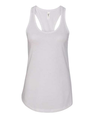 White - Next Level Razor Back Tank